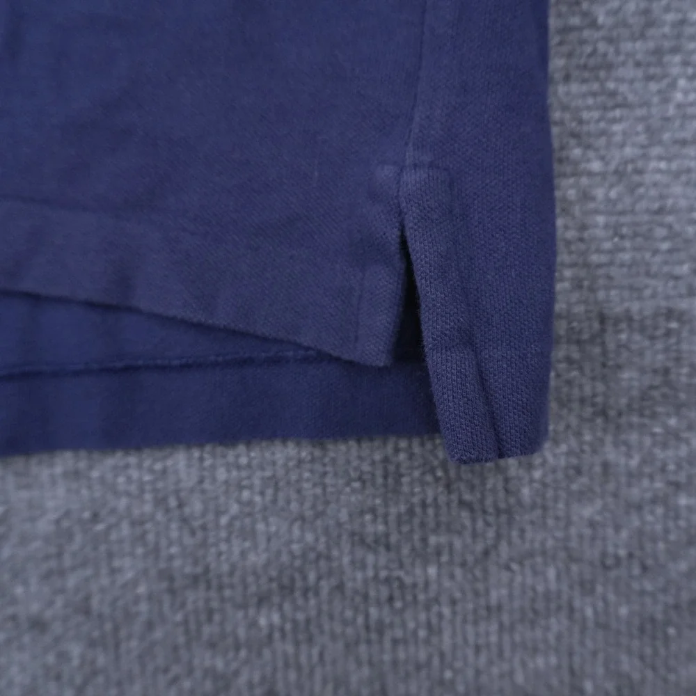 Polo Ralph Lauren Long Sleeve Polo Mens XL Navy Blue Classic Fit Cotton Mesh